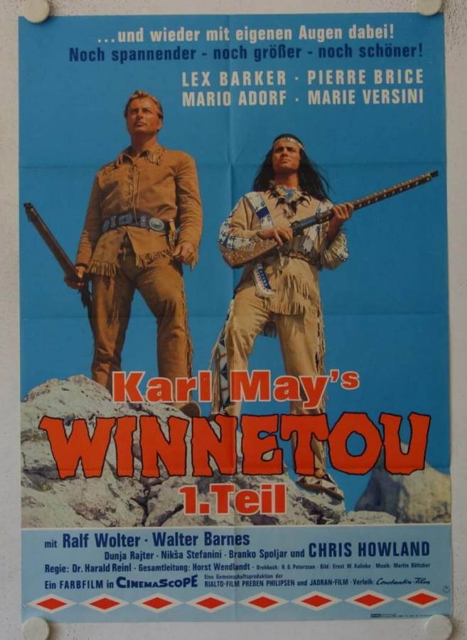 Karl May Winnetou 1. Teil originales deutsches Filmplakat